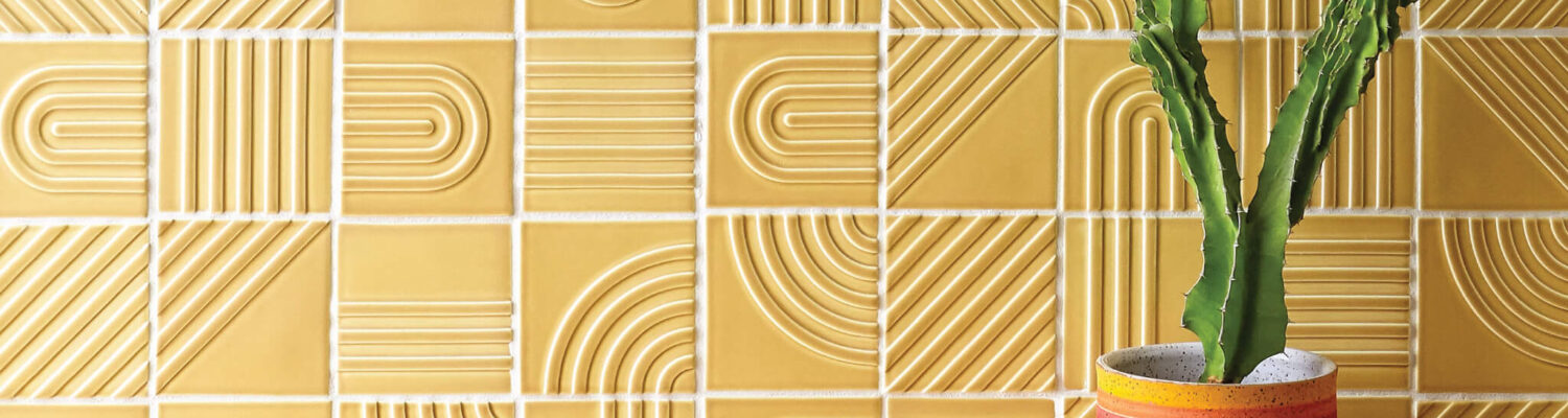 Surface Product | Backsplash Tile Yellow Ceramic